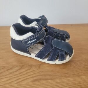 Geox Sandals Kids Toddler Size 23 (US 7) Navy Summer Shoes Baby Comfort